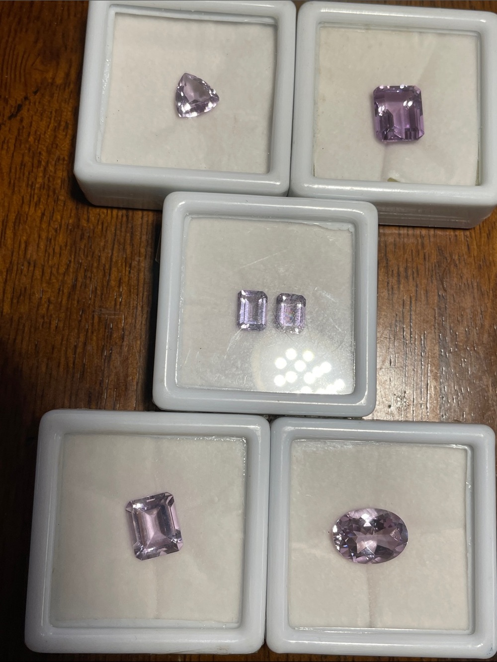 Lot of 5 Pink Amethyst - Gemstone Assortment